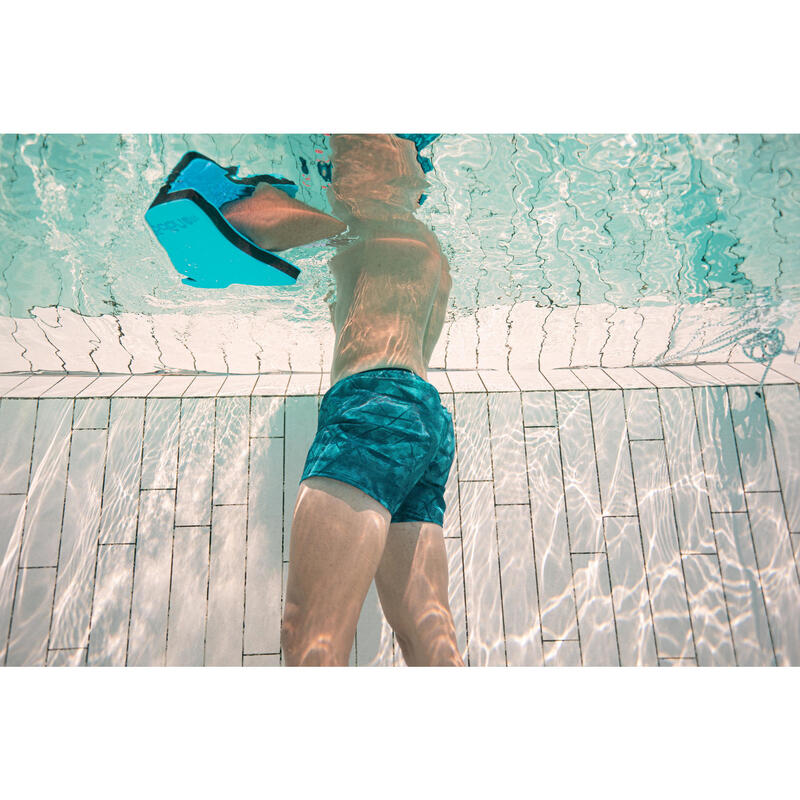 Short De Bain Natation Homme - Swimshort 100 Court - Tex Bleu