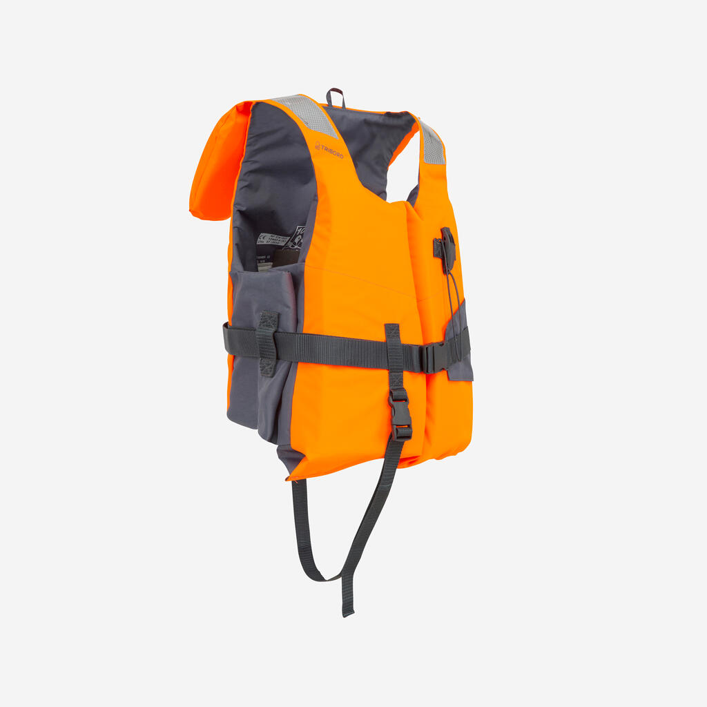 ADULT FOAM LIFE JACKET LJ100N EASY - ORANGE/GREY