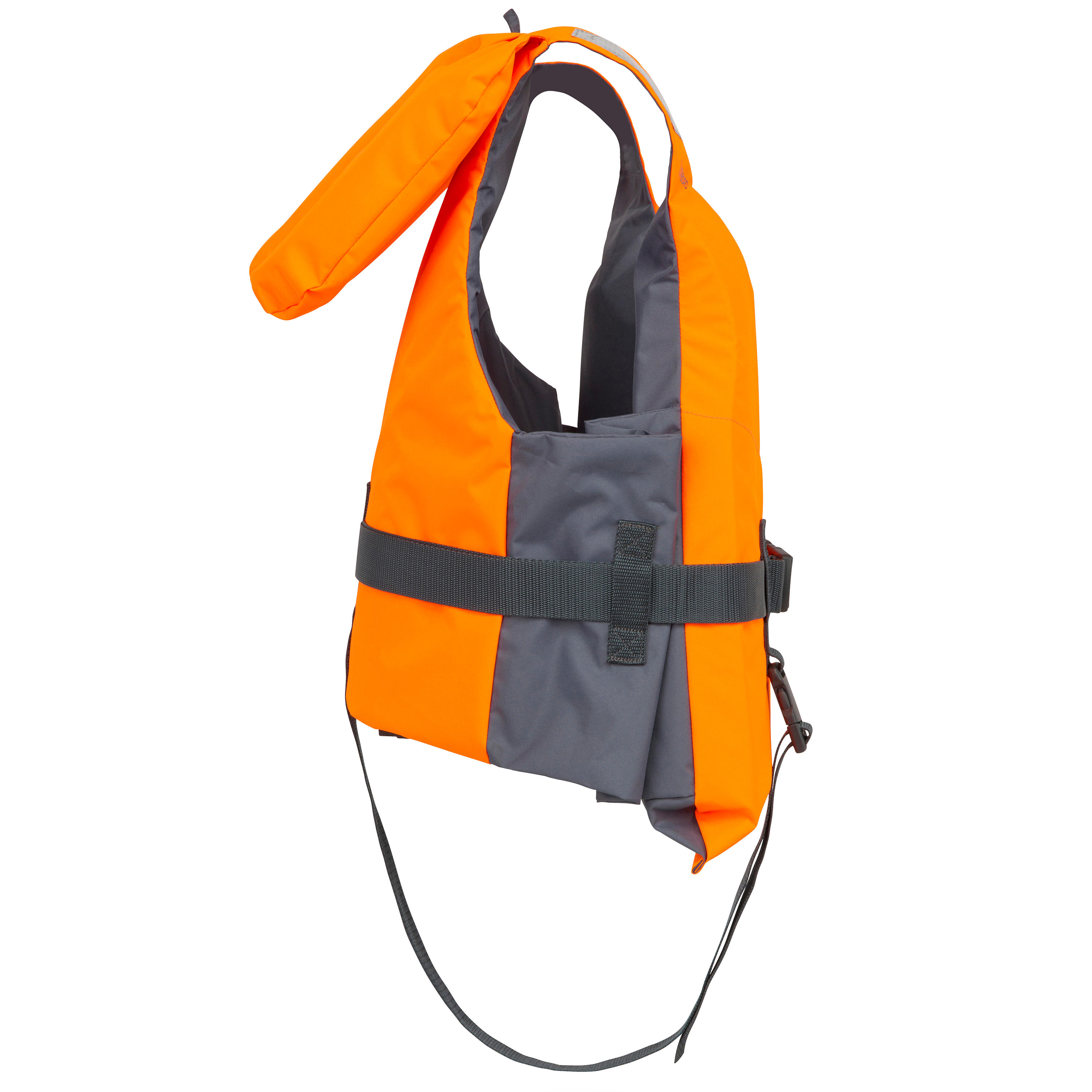 Adult Foam Life Jacket LJ 100N Easy - Orange/Grey - Decathlon