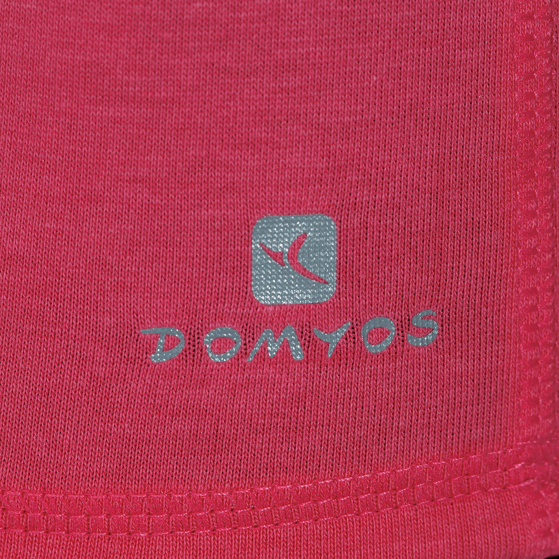 Women's Short-Sleeved Slim-Fit Gym & Pilates T-Shirt - Bright Pink 9/12
