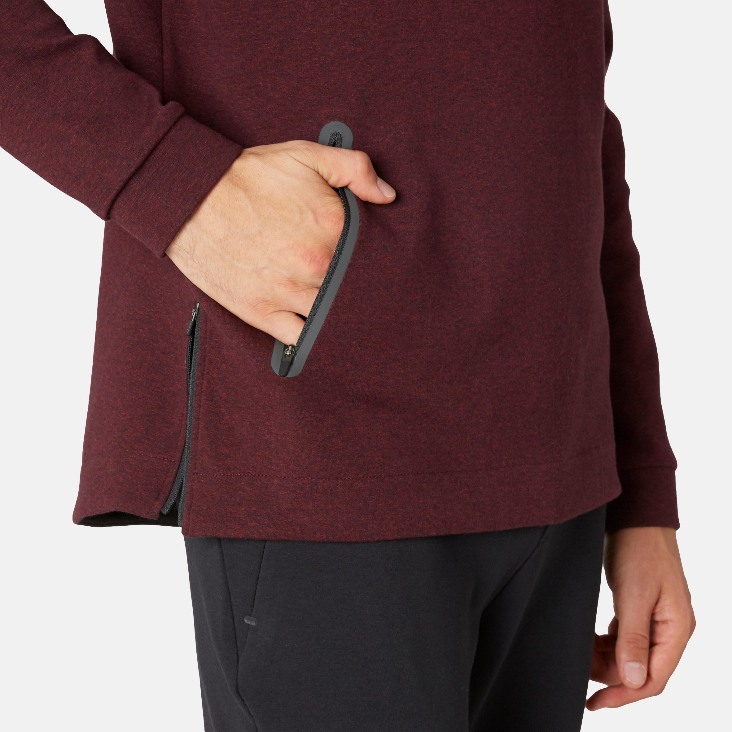 Men's Spacer Training Sweatshirt 540 - Burgundy 7/8