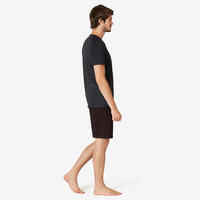 Men's Long Sport Shorts 520 - Burgundy Pattern