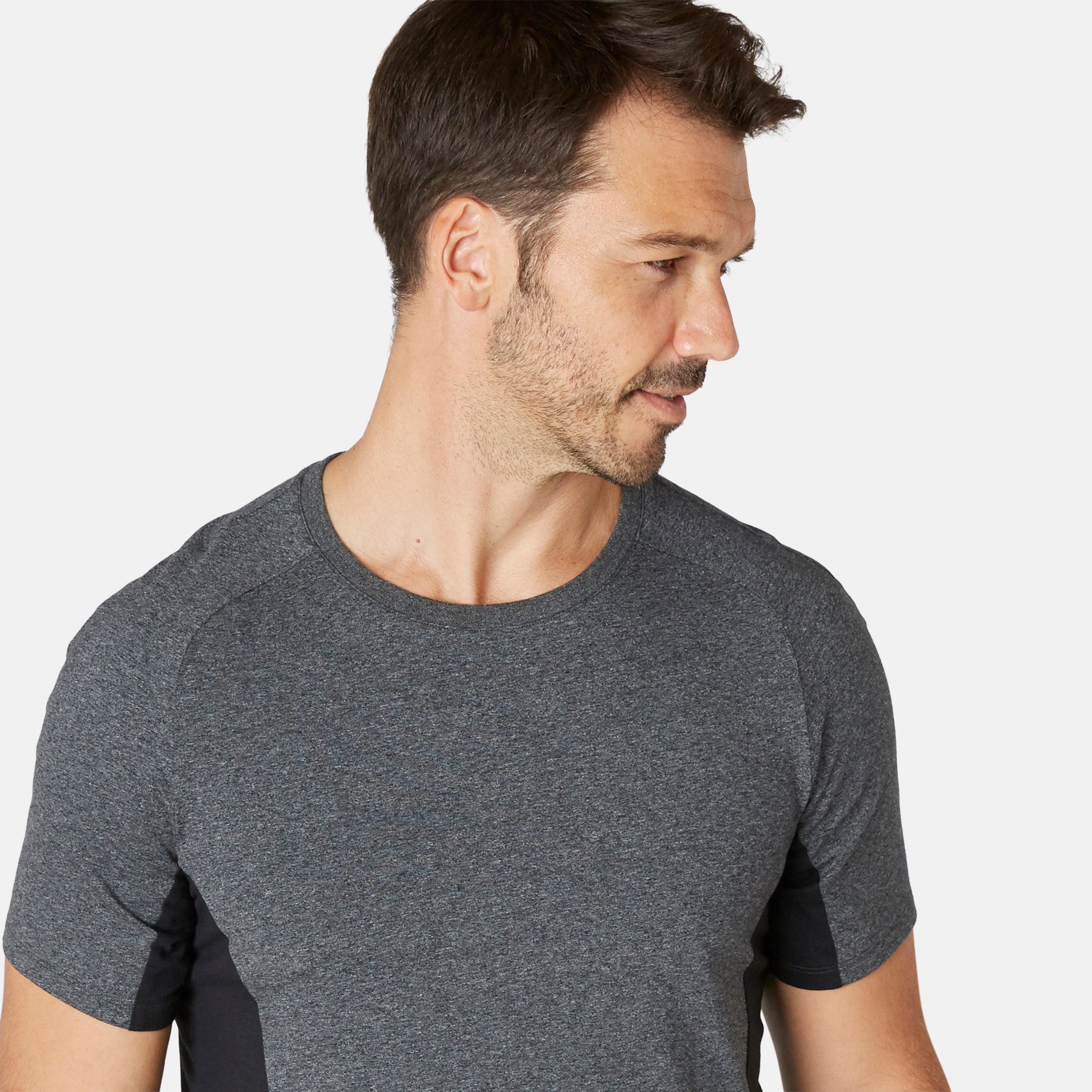 Men's Slim-Fit T-Shirt 900 - Dark Grey 