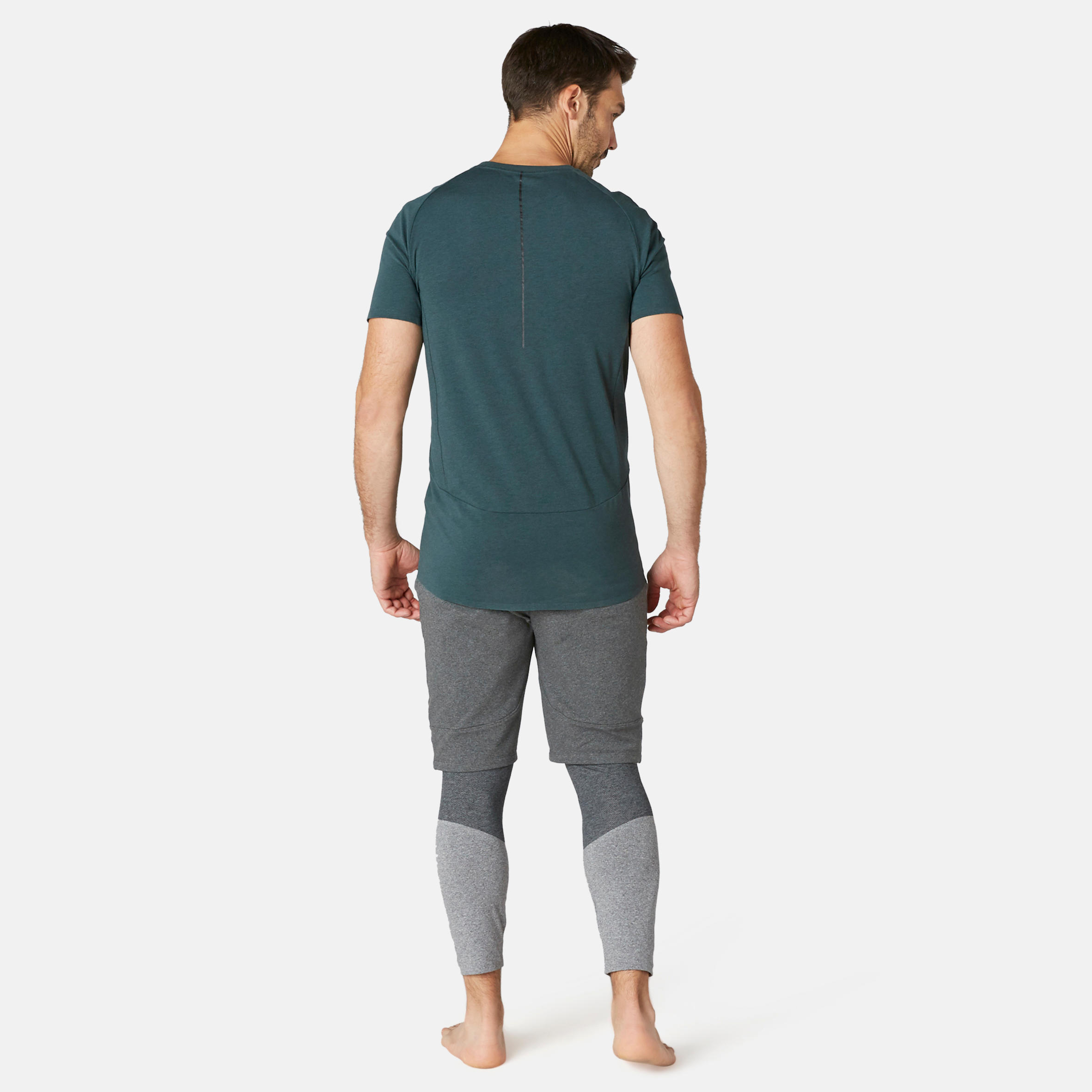 

Men's Gym Shorts Long Slim-Fit 900 - Dark Grey -  By NYAMBA | Decathlon