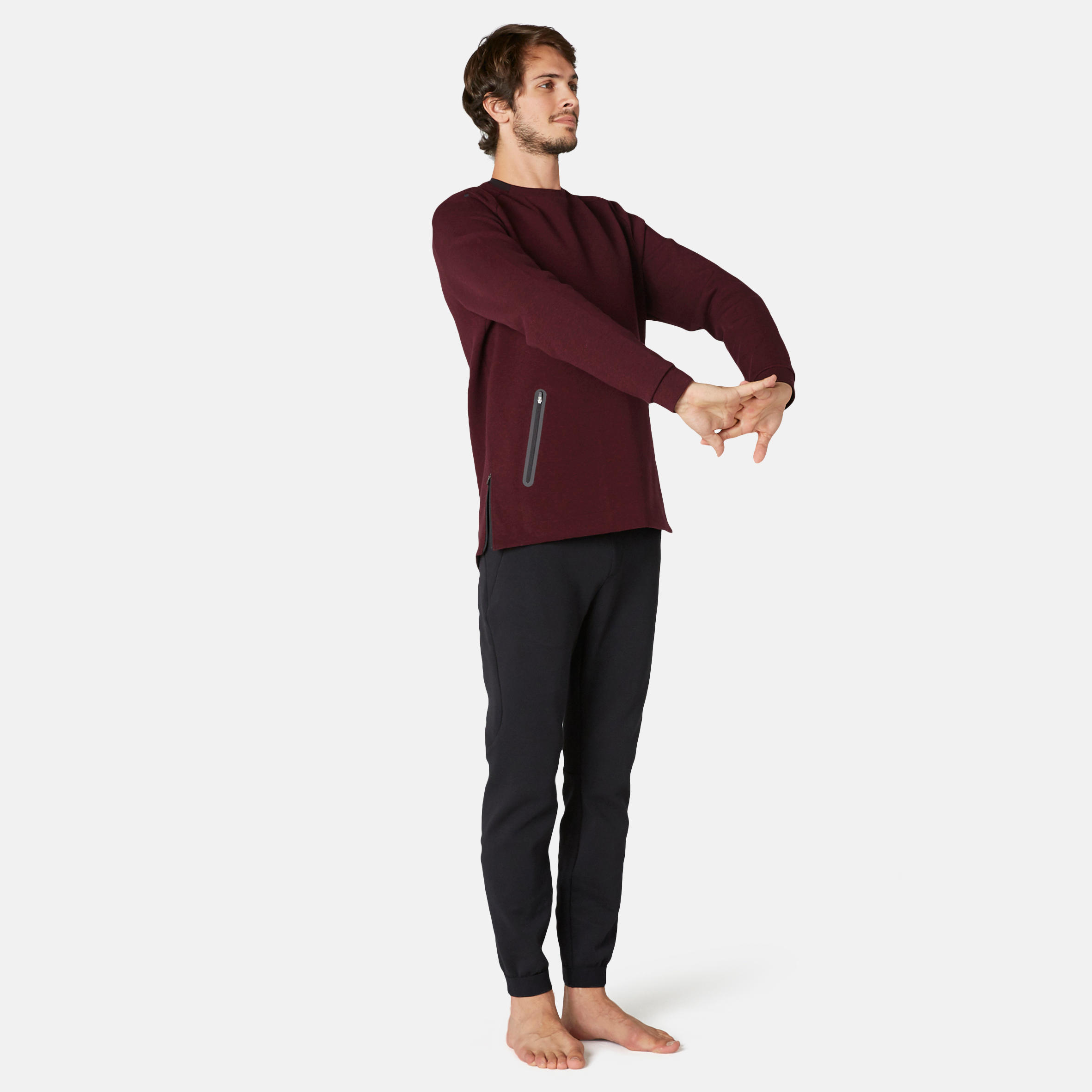 Men's Spacer Training Sweatshirt 540 - Burgundy 2/8