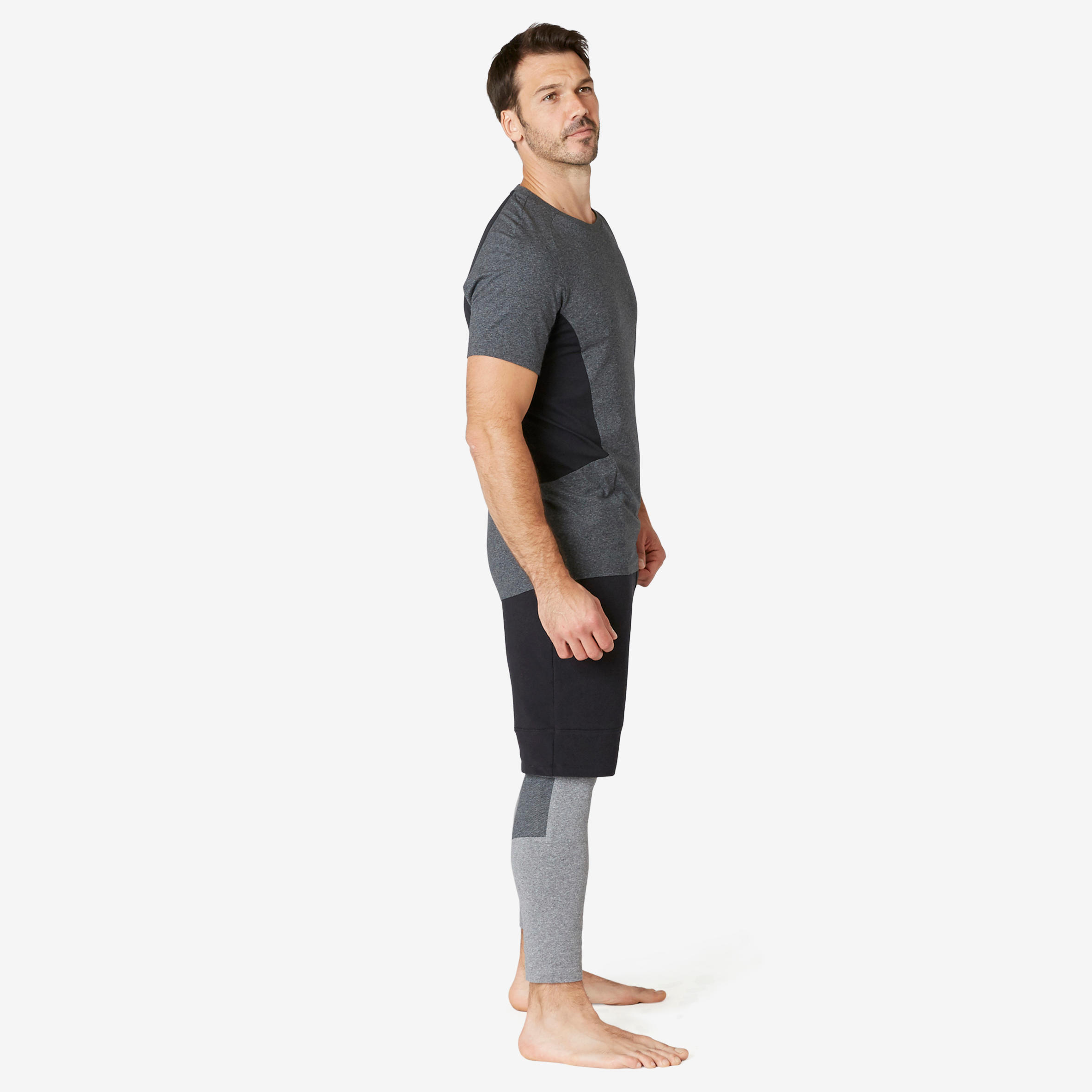 

Men's Long Sport Slim-Fit Shorts 900 - Black