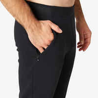 Pantalón chándal fitness  slim Hombre Domyos 540 negro
