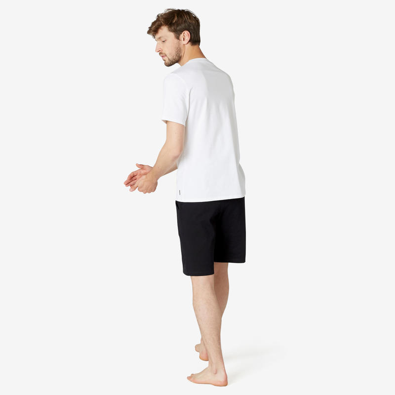 Erkek Siyah Spor Sortu Pilates 500 Regular Domyos By Decathlon