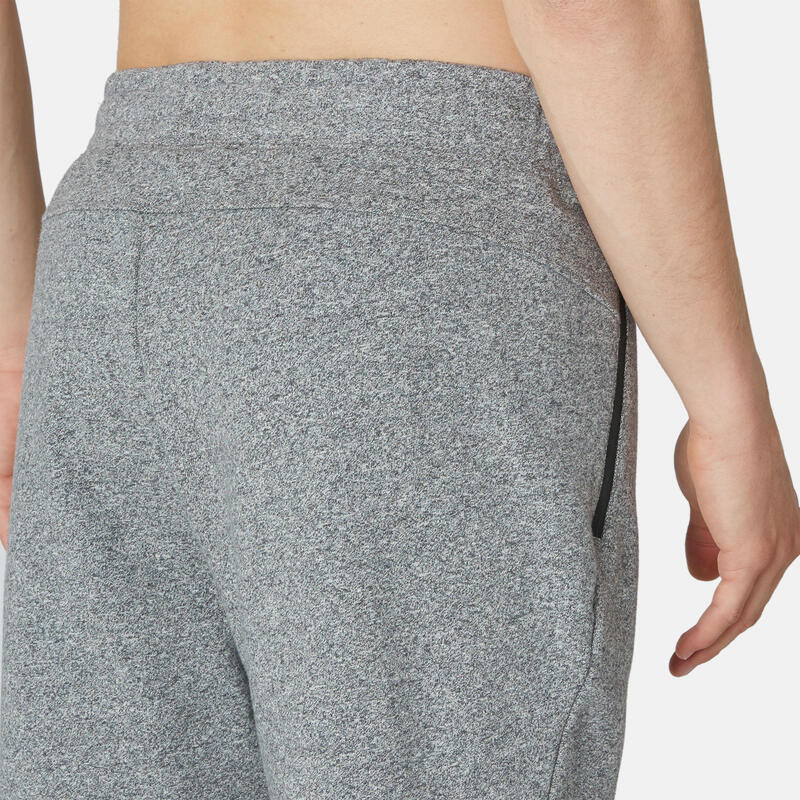 Pantalón chándal fitness slim bolsillos Hombre Domyos gris