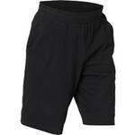 Men's Long Stretch Cotton Gym Shorts 500 - Black