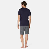 Men's Slim-Fit Fitness T-Shirt 500 - Dark Blue