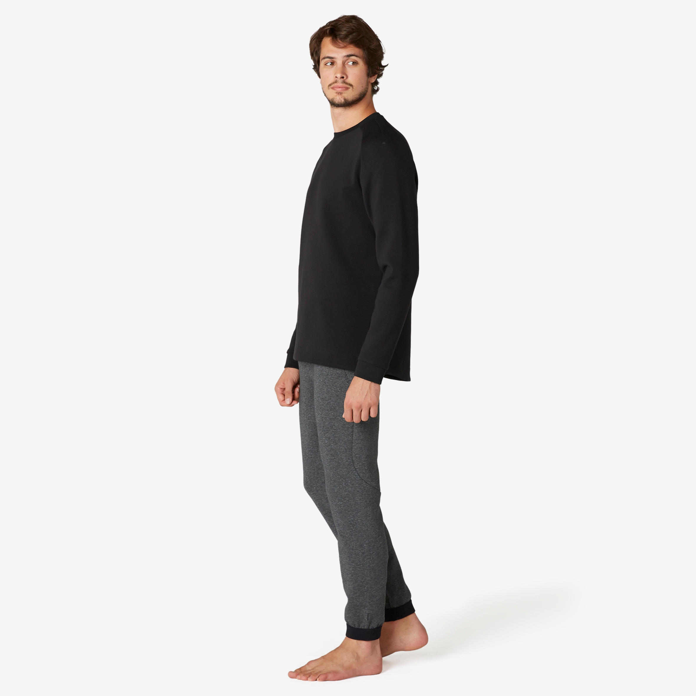 Fitness Sweatshirt with Zip-Up Pocket - Black 2/8