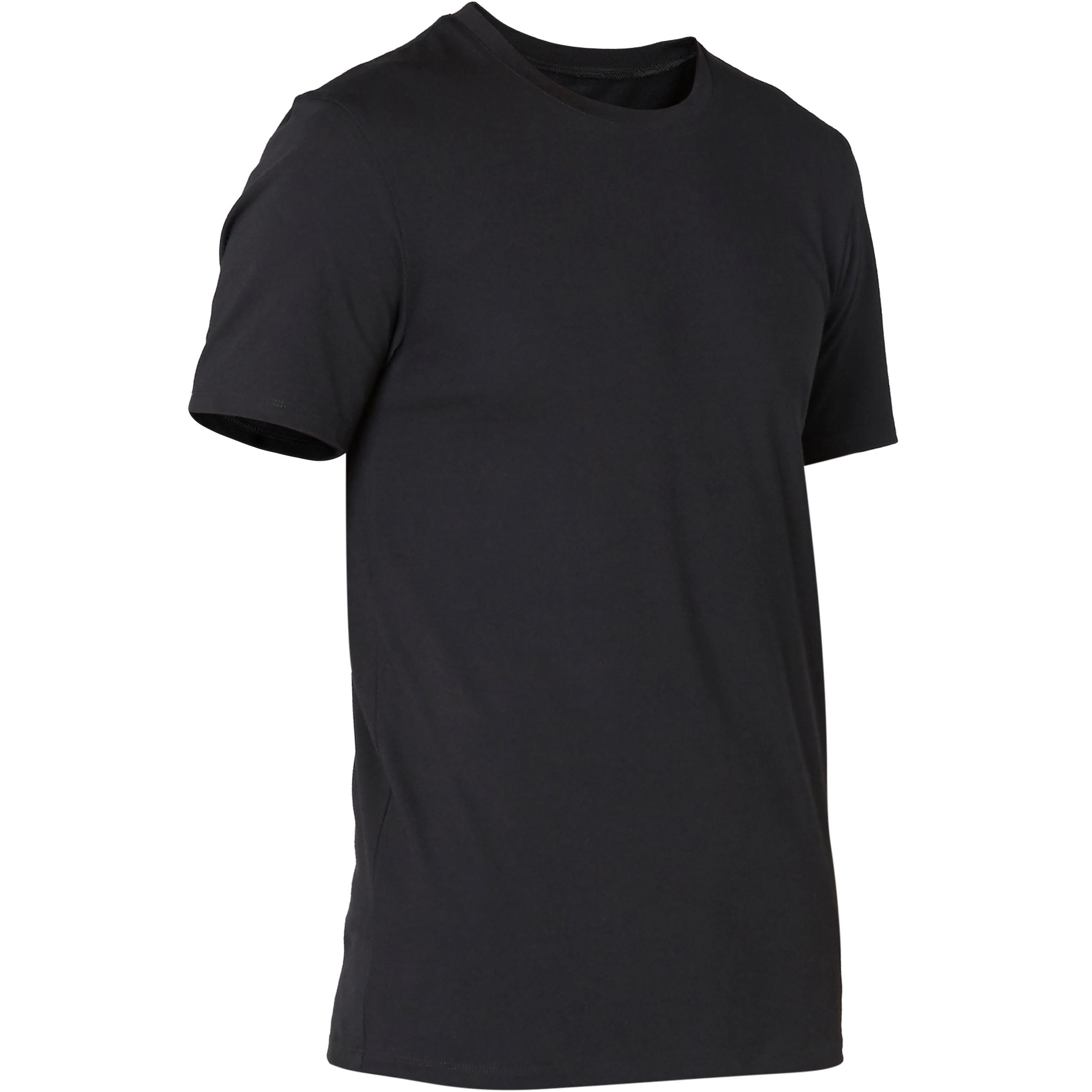 Men's Slim-Fit Fitness T-Shirt 500 - Black 15/19