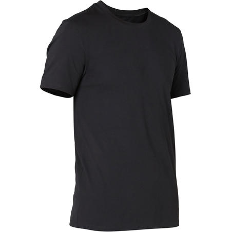 T-shirt slim en coton Homme - noir