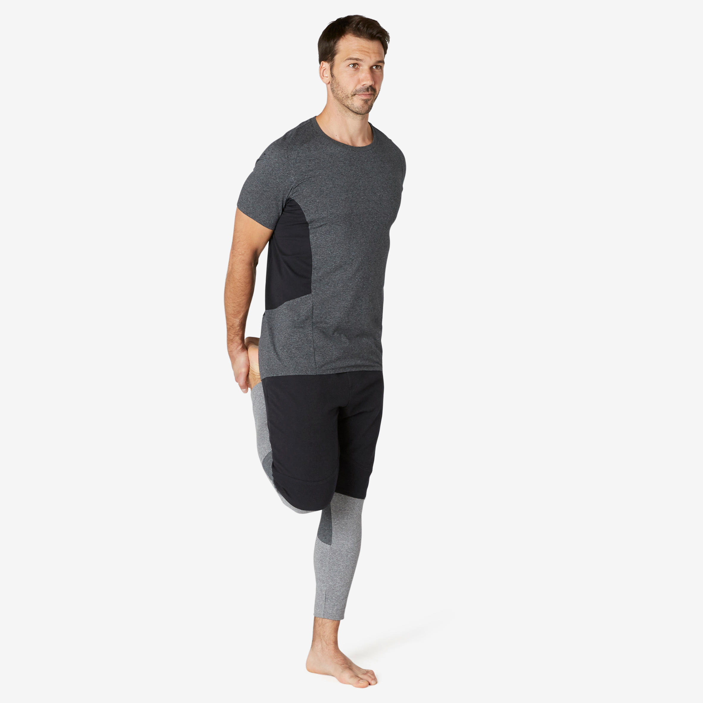 

Men' Long Sport Slim-Fit Shorts 900 - Black