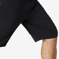 Short de Sport Slim 900 Long Homme Noir - Decathlon