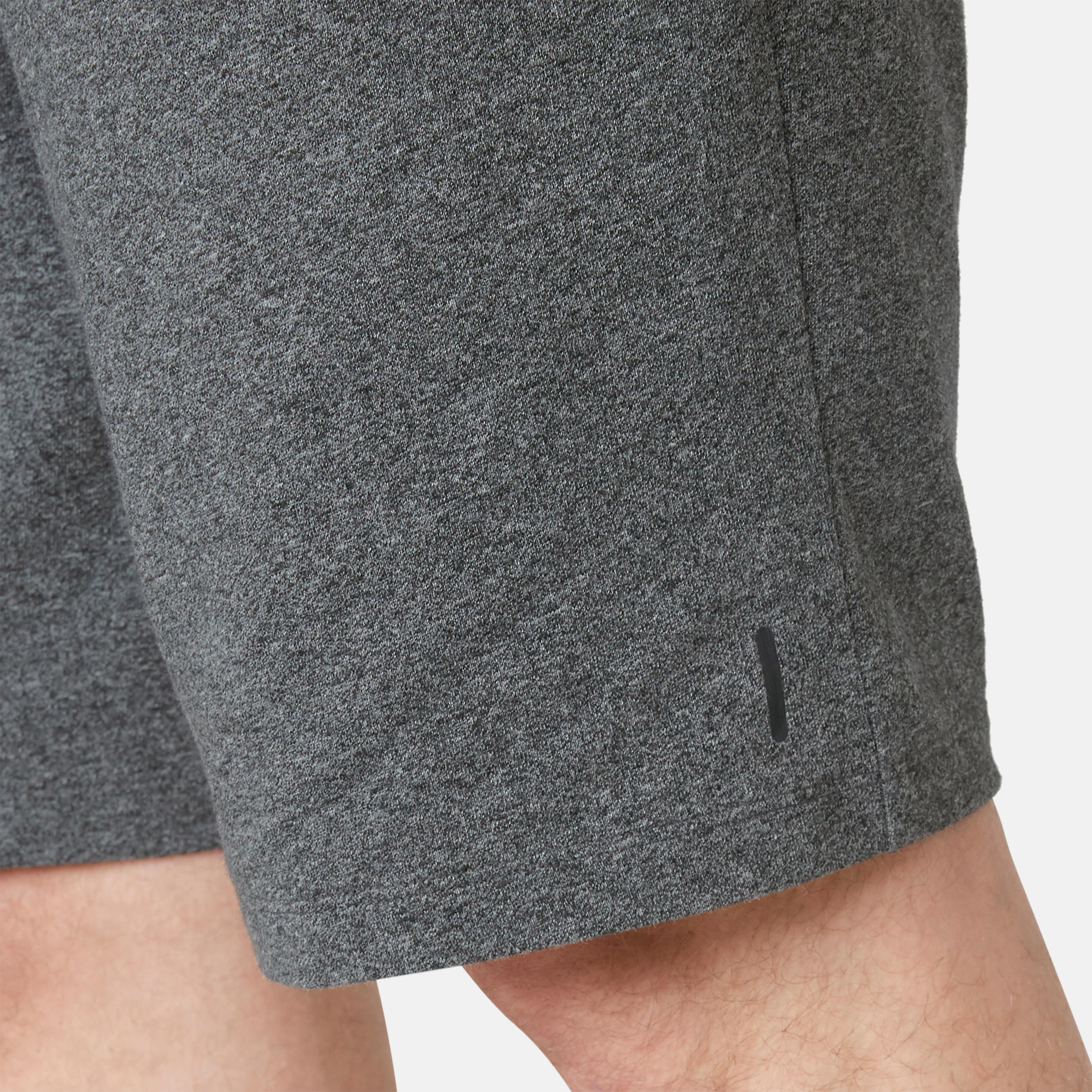 

Men's Gym Shorts Long Slim-Fit Zip Pockets 520 - Dark Grey -  By NYAMBA | Decathlon