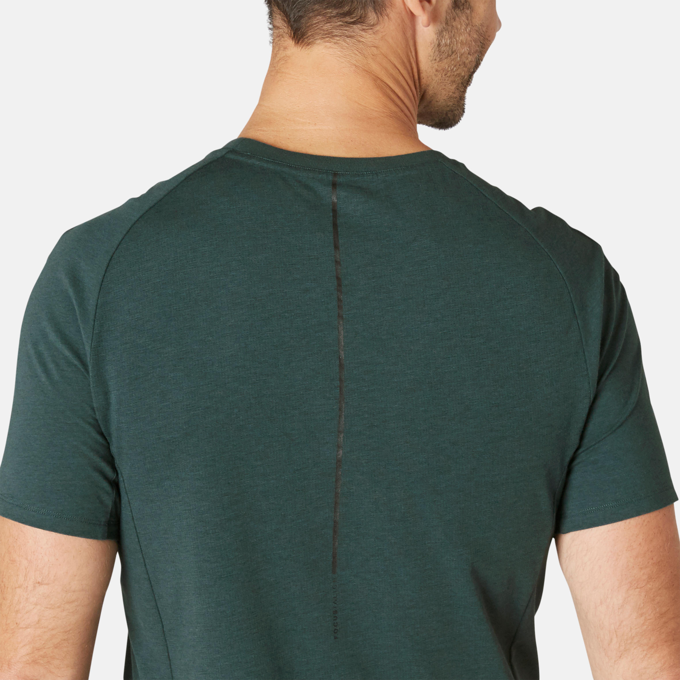 T Shirt Slim 900 Homme Vert Fonc Decathlon