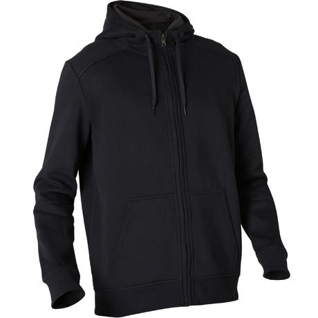 Men's Hooded Training Jacket 500 - Black | Domyos by Decathlon