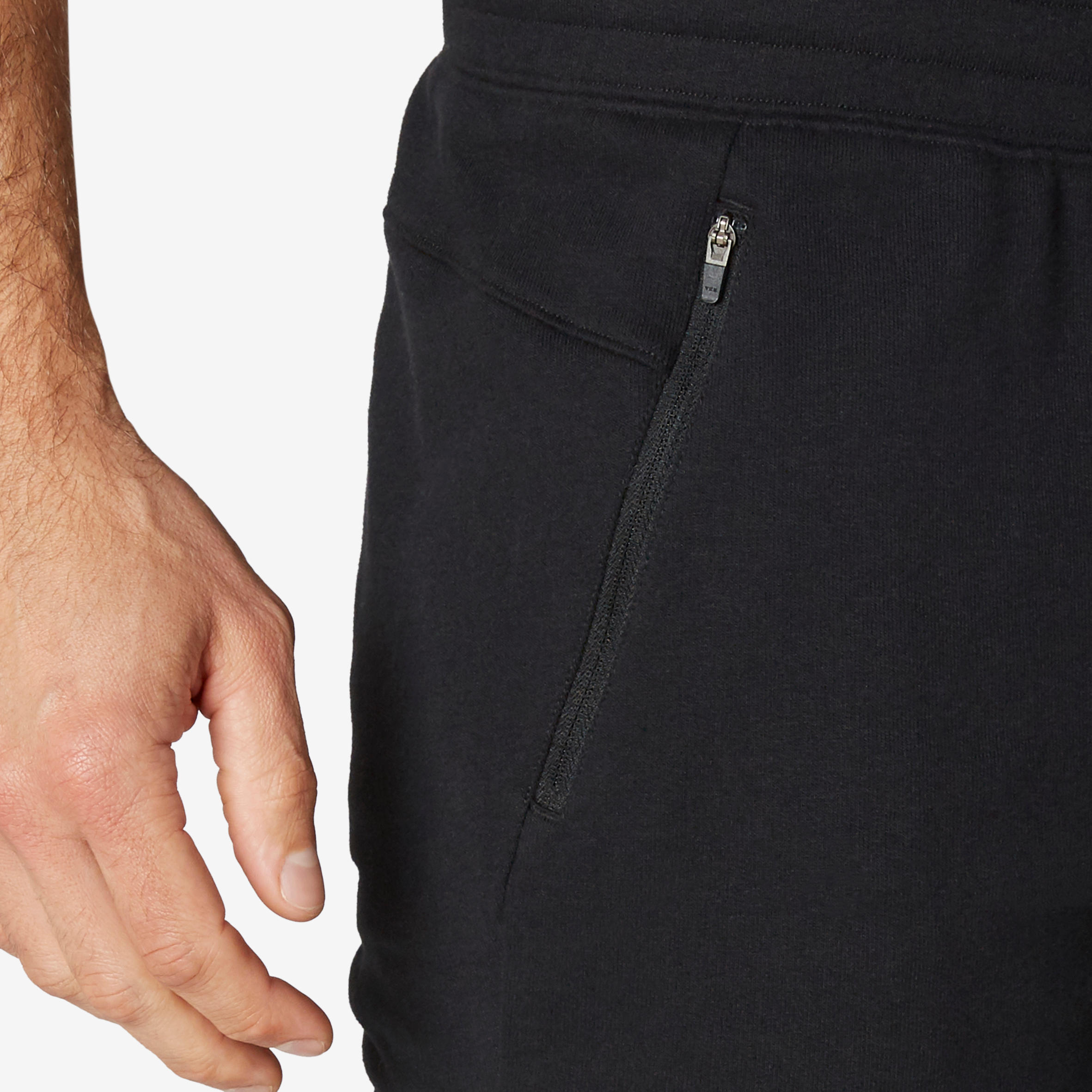 Men's Gym Trousers Slim Fit ZIP 500 