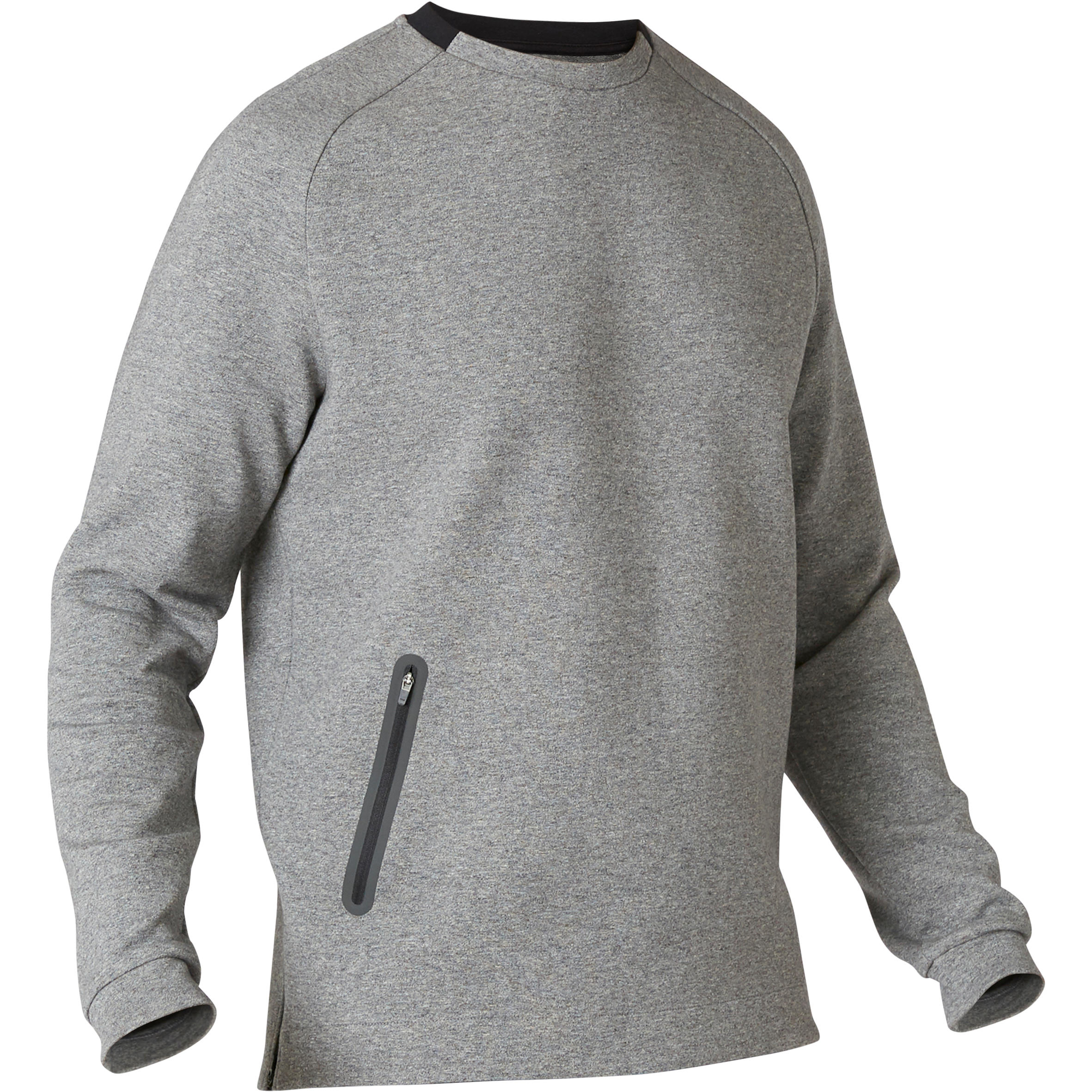 Fitness Sweatshirt with Zippered Pocket - Grey 8/8