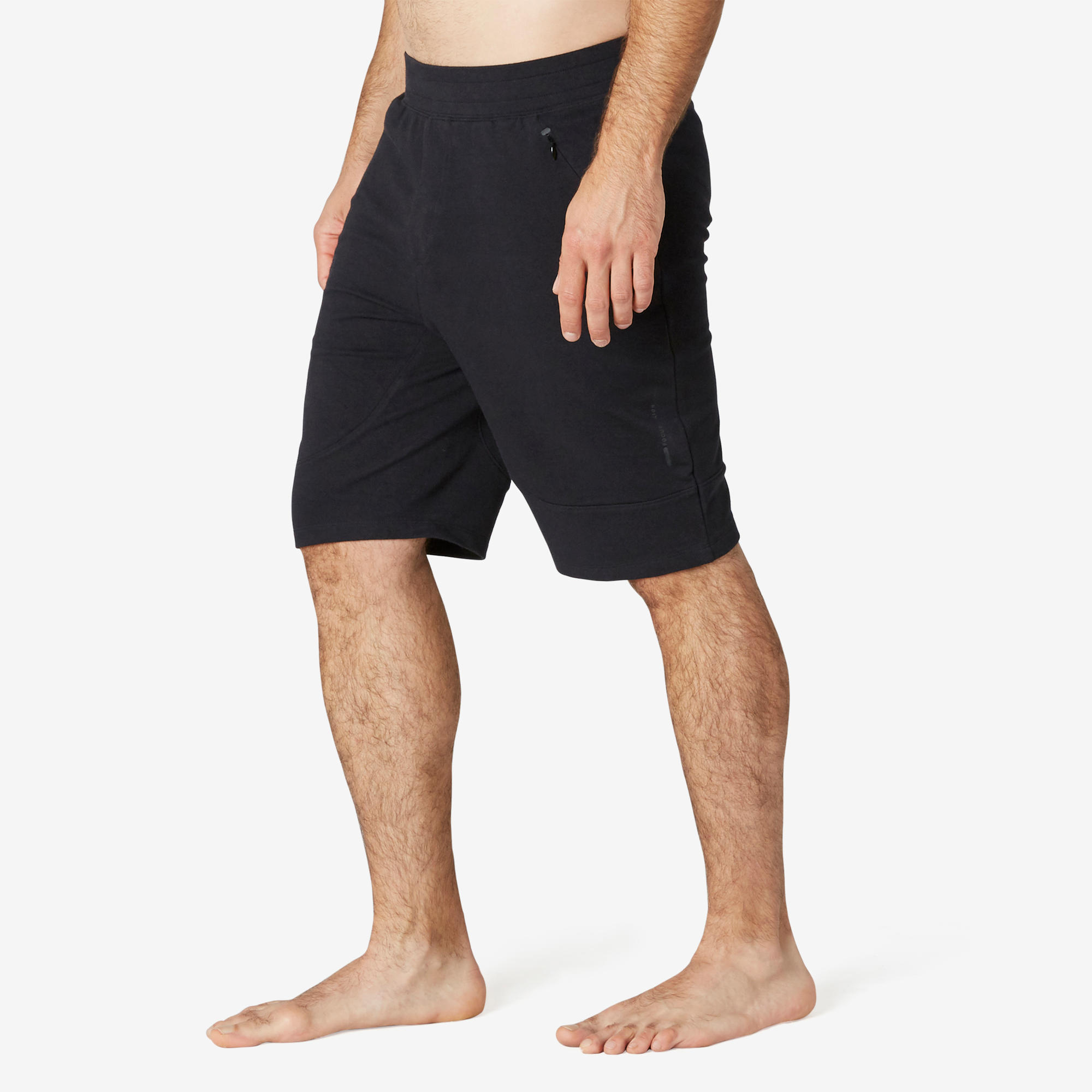 slim fit black shorts