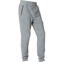 Fitness Slim-Fit Jogging Bottoms with Zip Pockets - Grey