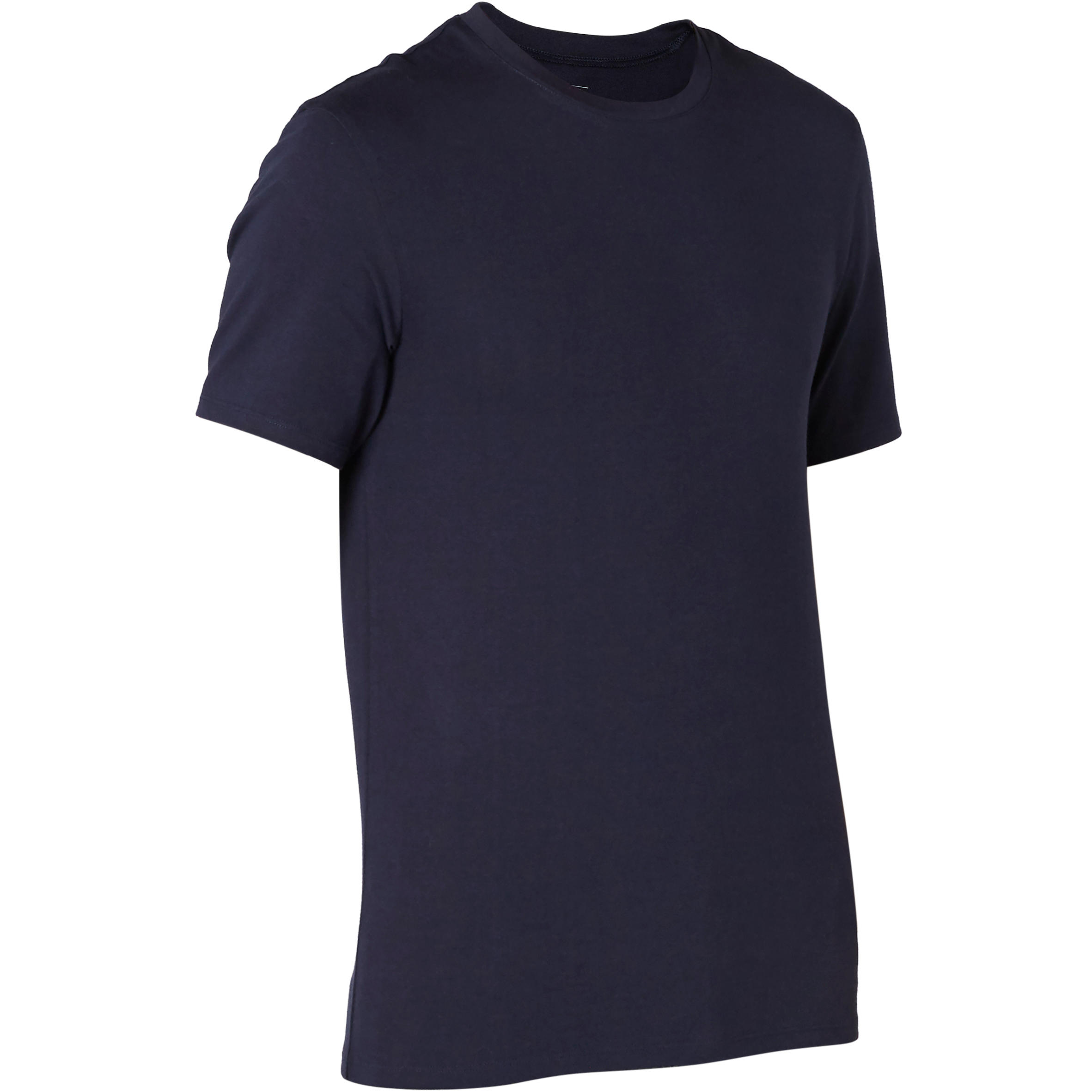 Men's Slim-Fit Fitness T-Shirt 500 - Dark Blue 2/8