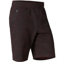 Short de Sport 520 Long Homme  Bordeaux avec Motif