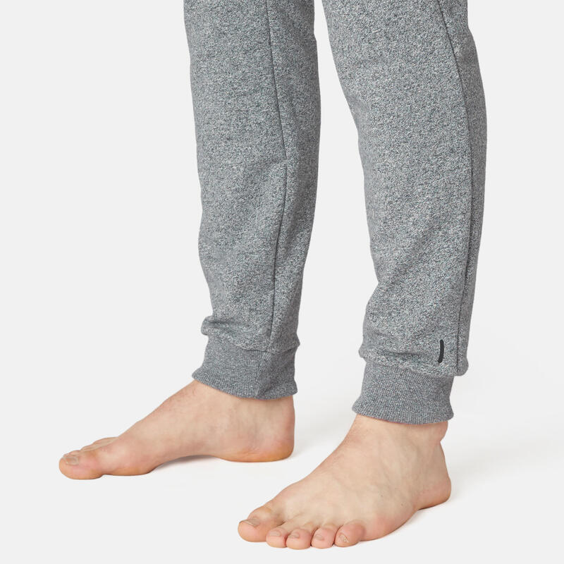 Pantalón chándal fitness slim bolsillos Hombre Domyos gris