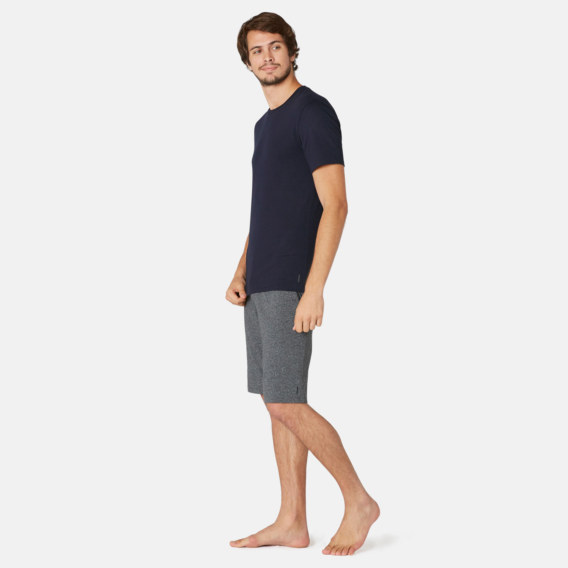 

Men' Gym T-Shirt Slim-Fit 500 - Navy Blue -  By NYAMBA | Decathlon