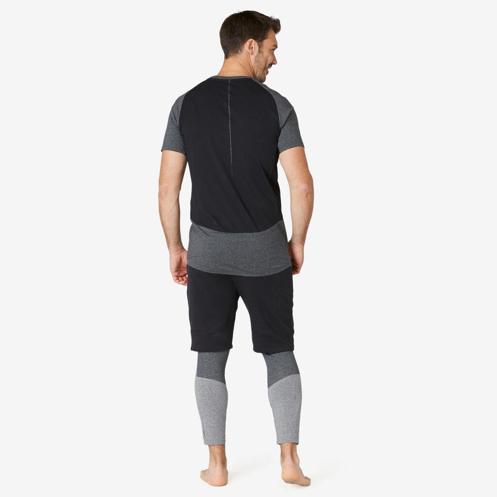 Shorts lang 900 Slim Herren dunkelgrau