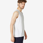 Domyos Mouwloos shirt voor gym en pilates heren 500 regular fit