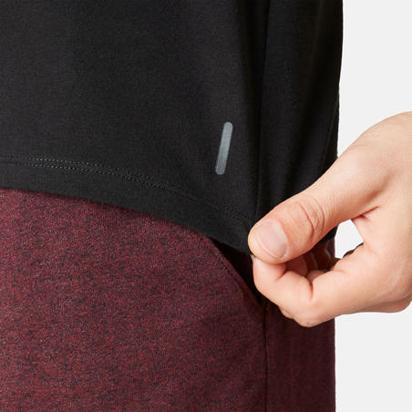 גופייתי כושר ופילאטיס לגברים בגזרה רגילה - שחור