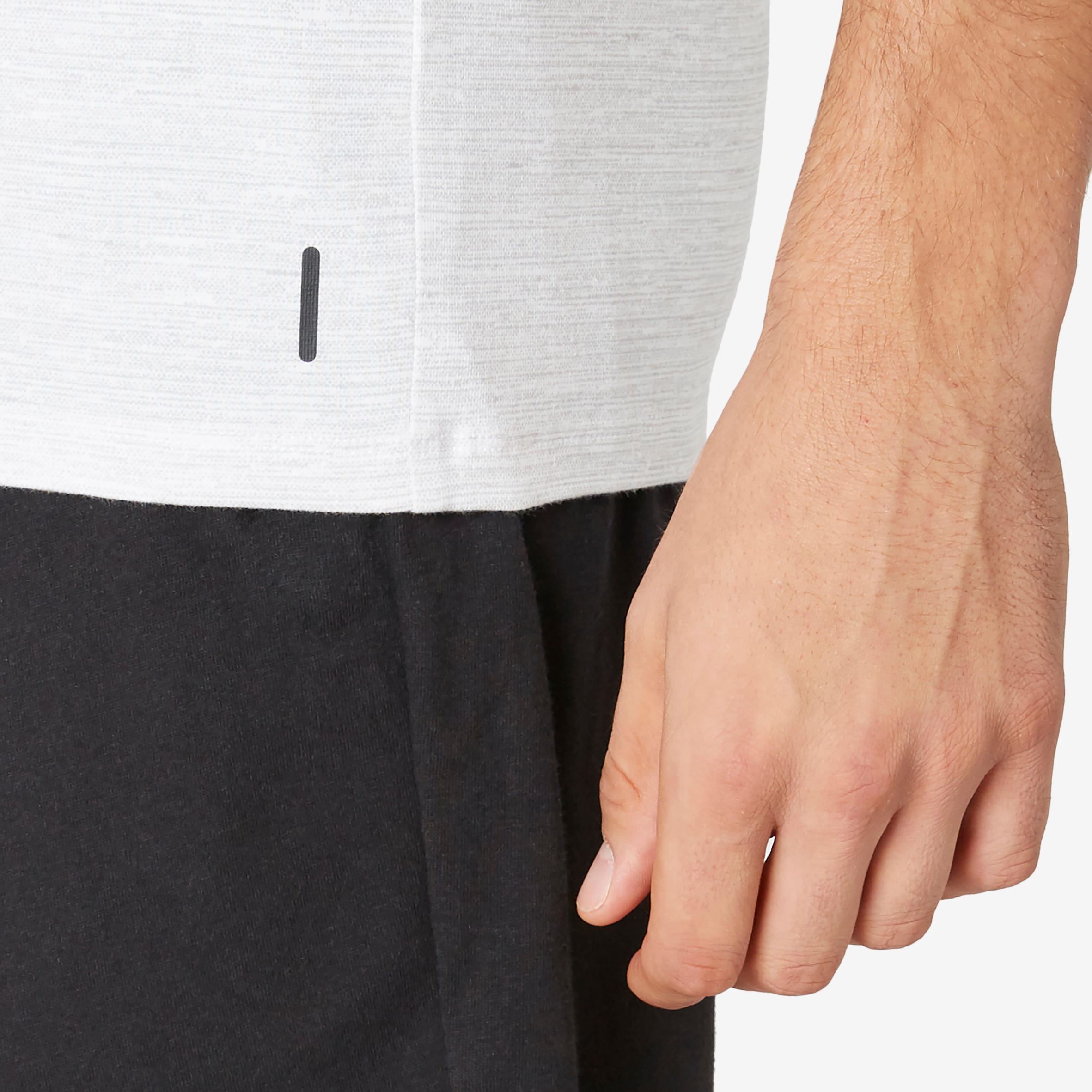 Men's Slim-Fit T-Shirt 500 - White Pattern 6/7