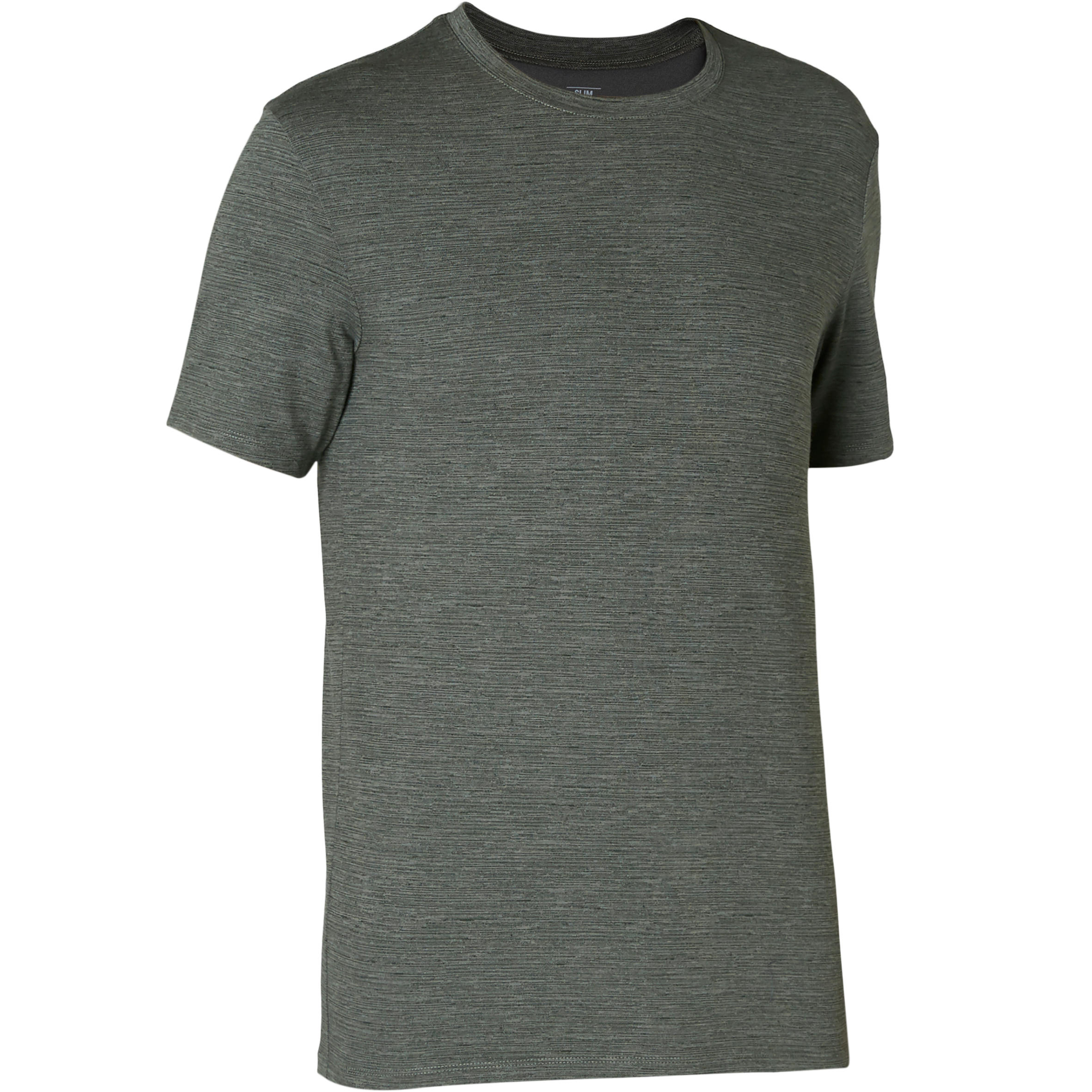 Men's Slim-Fit T-Shirt 500 - Khaki Pattern 7/7