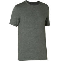 T-shirt Slim fitness homme - 500 Kaki avec Motif