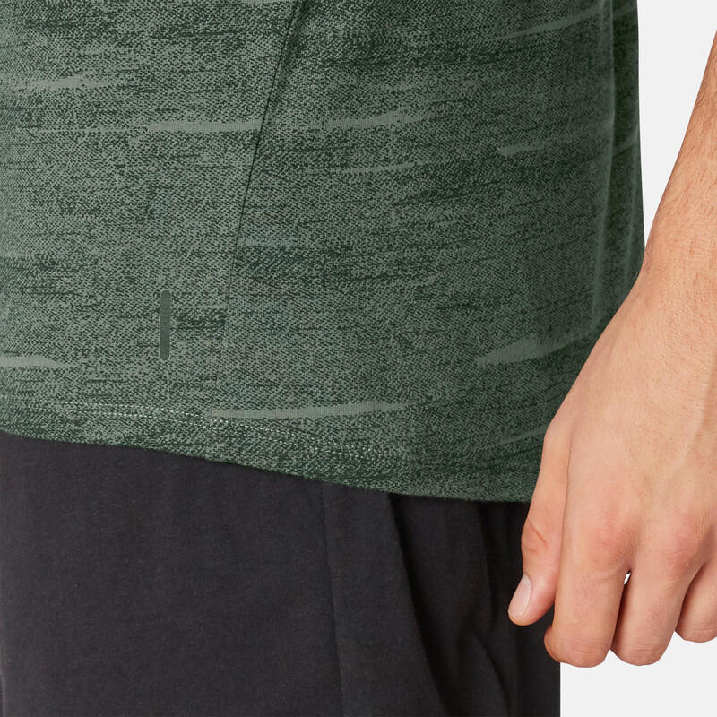 Pánské tričko 520 khaki s potiskem