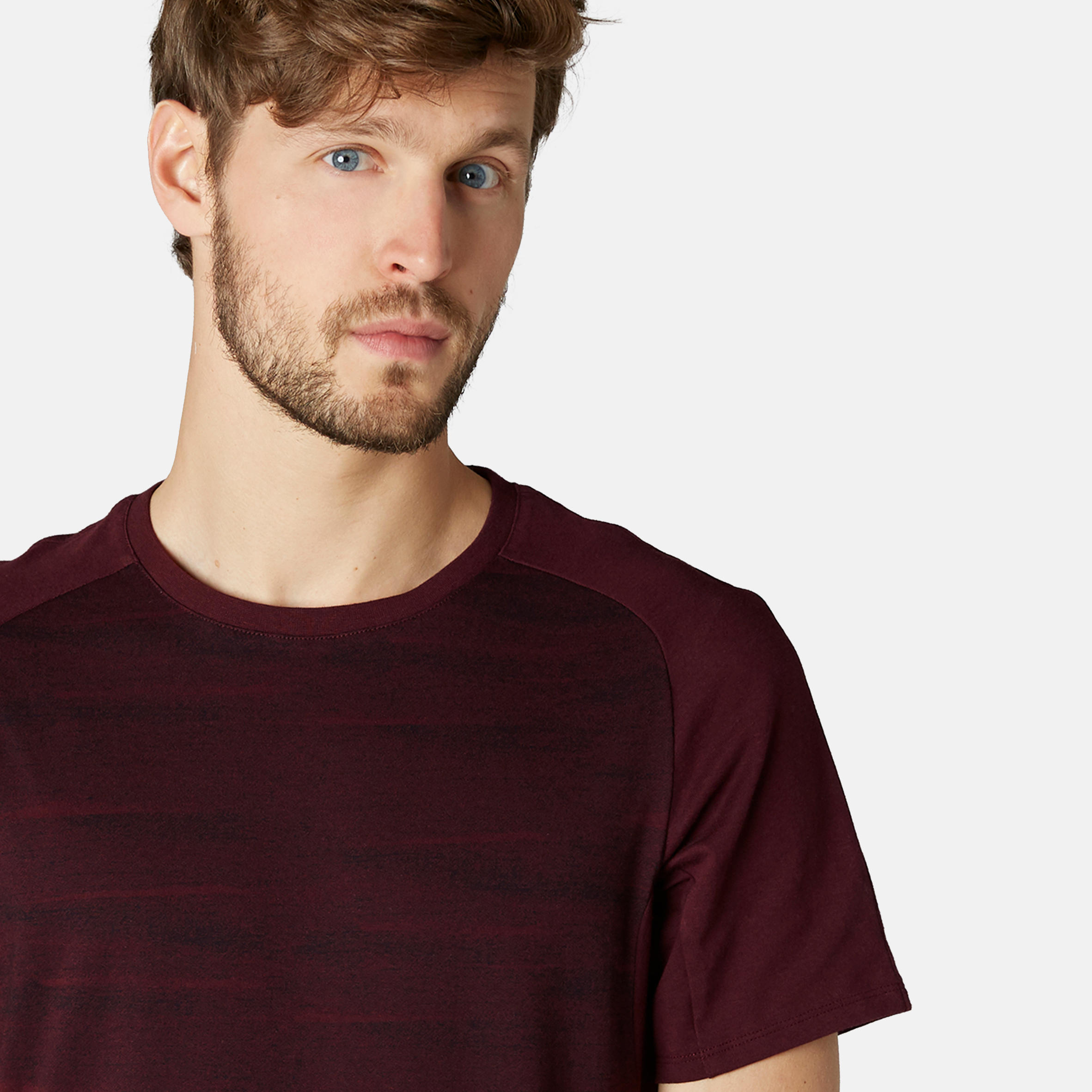 Men's T-Shirt 520 - Burgundy Pattern 5/10