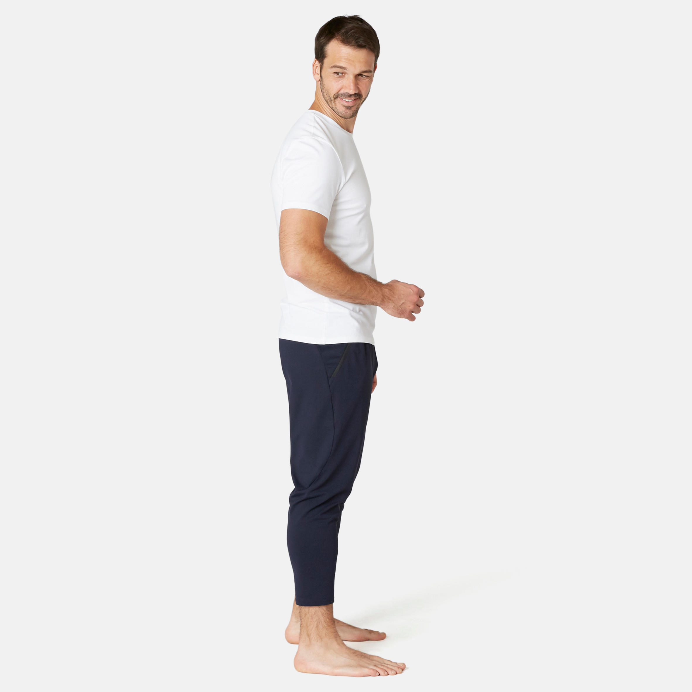 Men's Slim 7/8 Training Bottoms 560 - Dark Blue 3/7