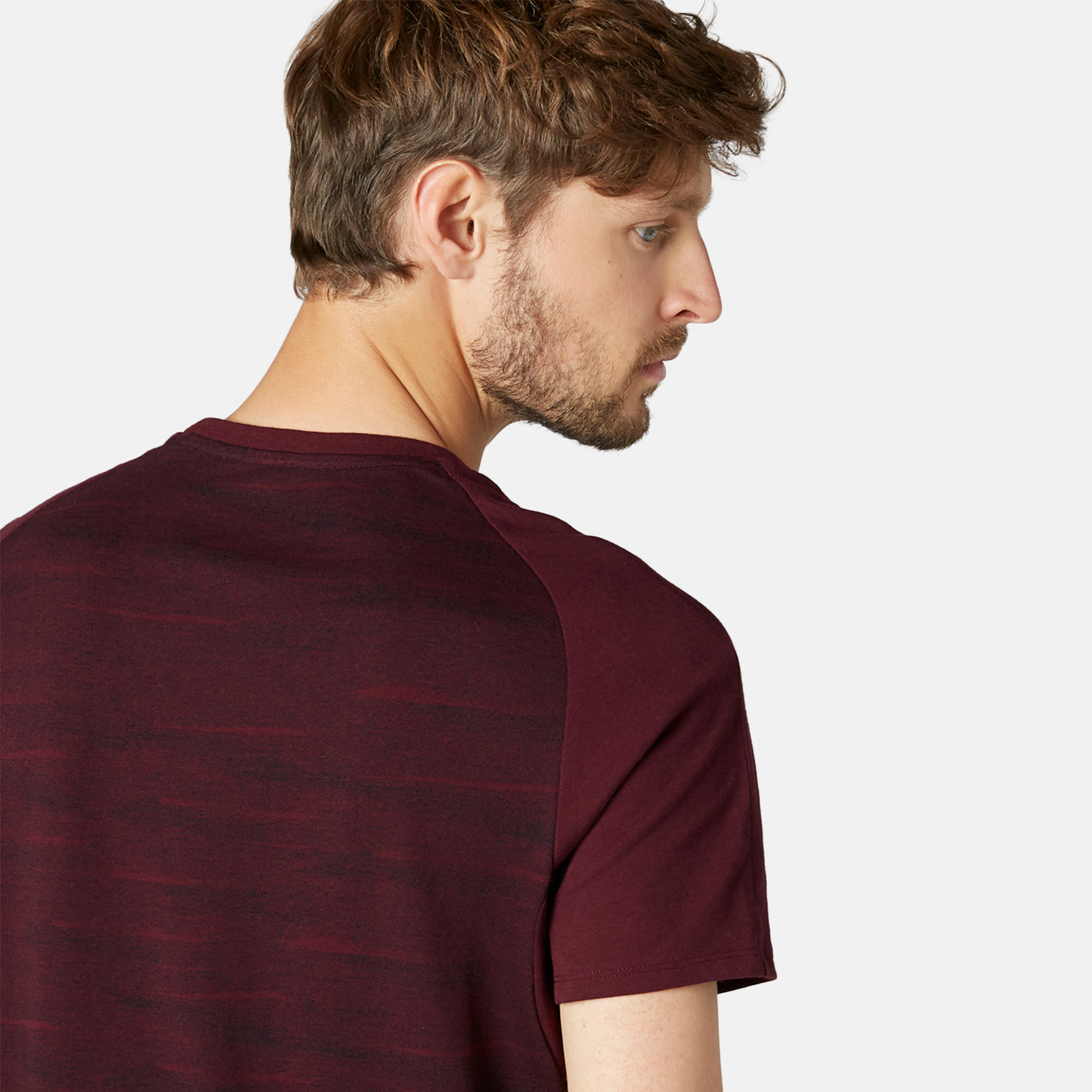Men's T-Shirt 520 - Burgundy Pattern 7/10