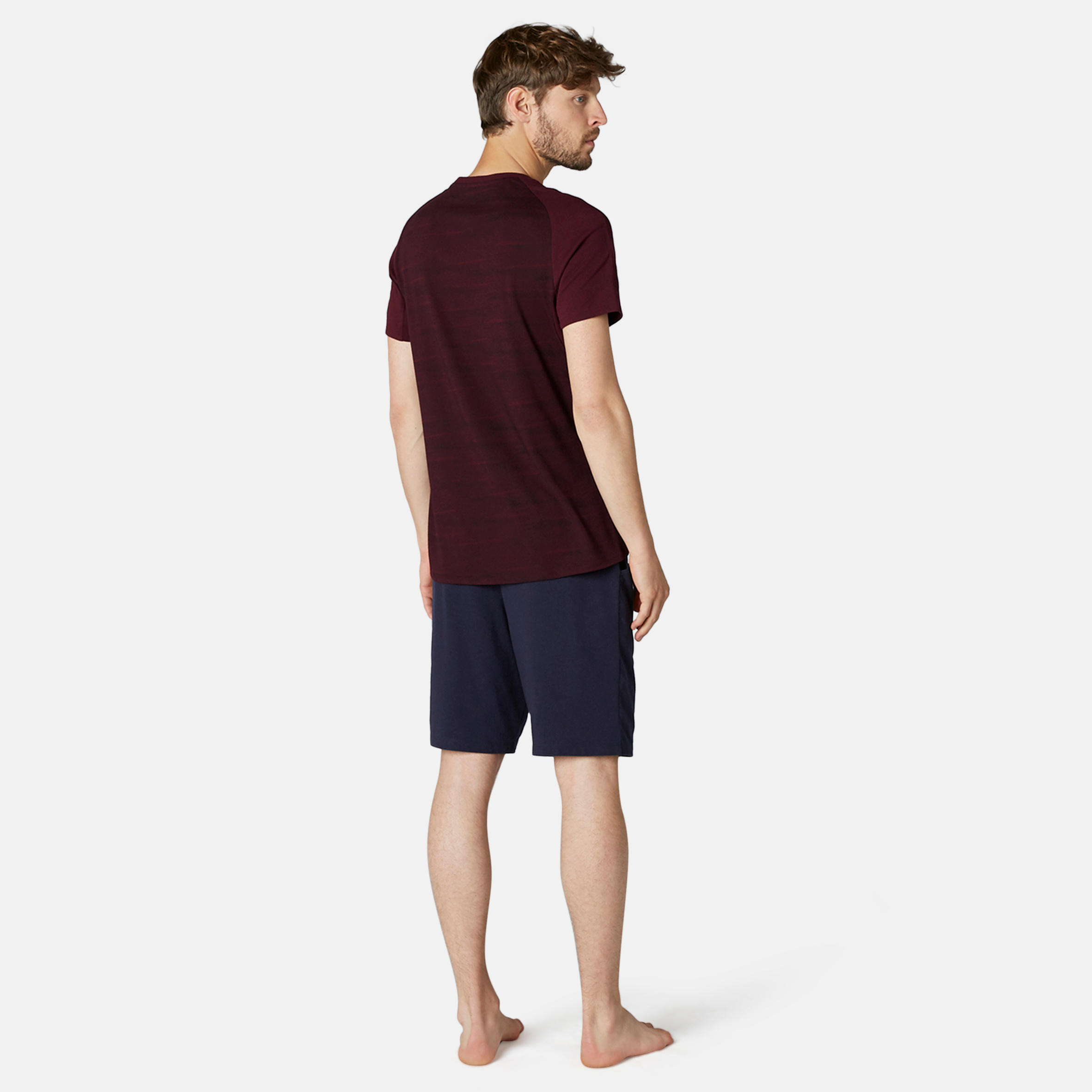 Men's T-Shirt 520 - Burgundy Pattern 4/10