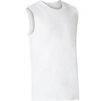 גופייתי כושר ופילאטיס לגברים בגזרה רגילה 500 - לבן