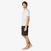 Men's Slim-Fit T-Shirt 500 - White Pattern