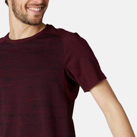 T-Shirt 520 Homme Bordeaux avec Motif