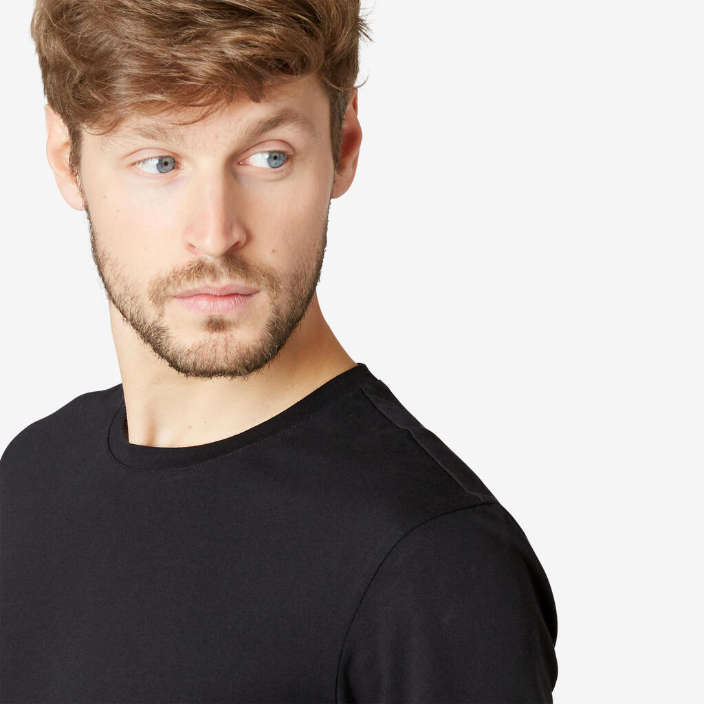 Αντρικό t-shirt 500 - Μαύρο