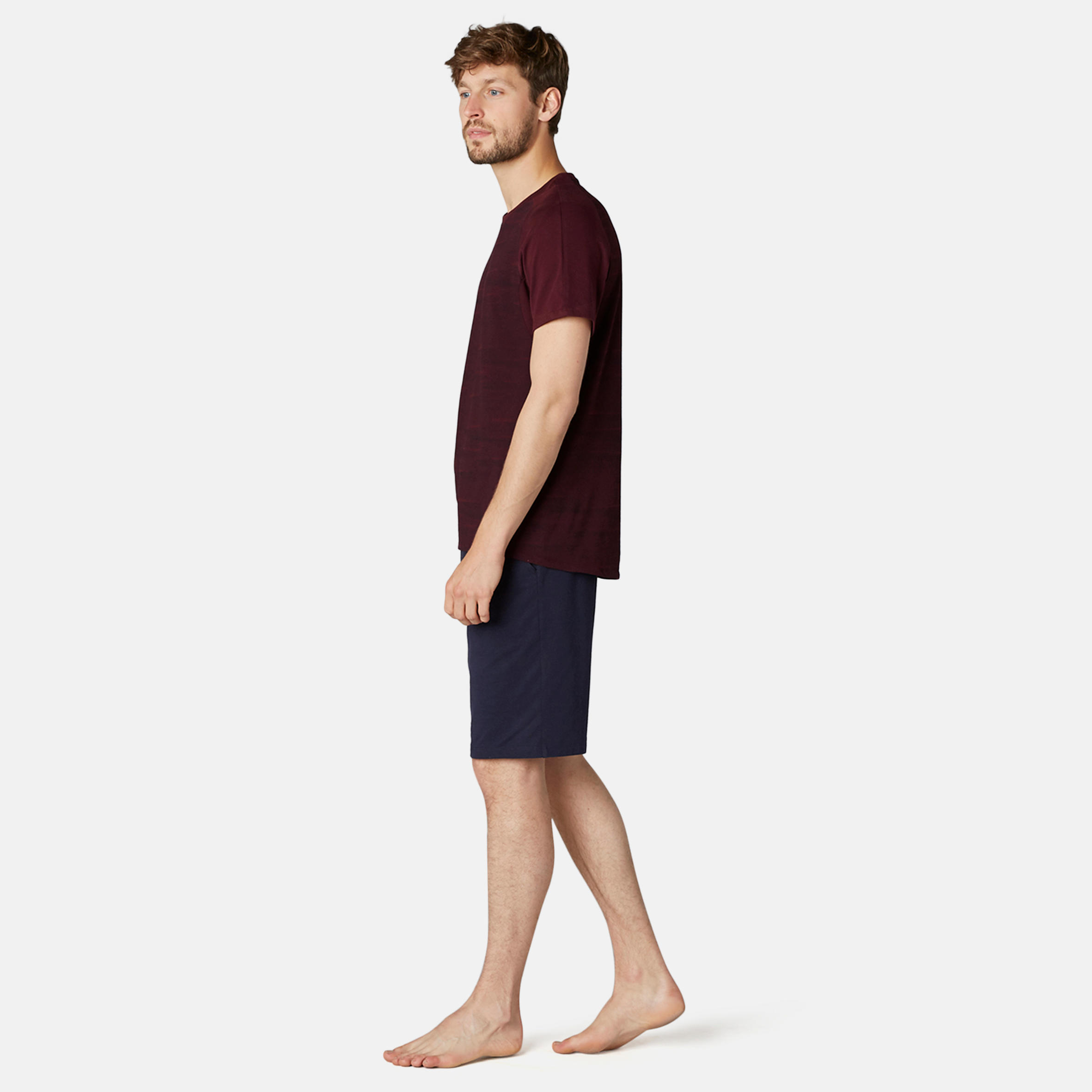 Men's T-Shirt 520 - Burgundy Pattern 3/10