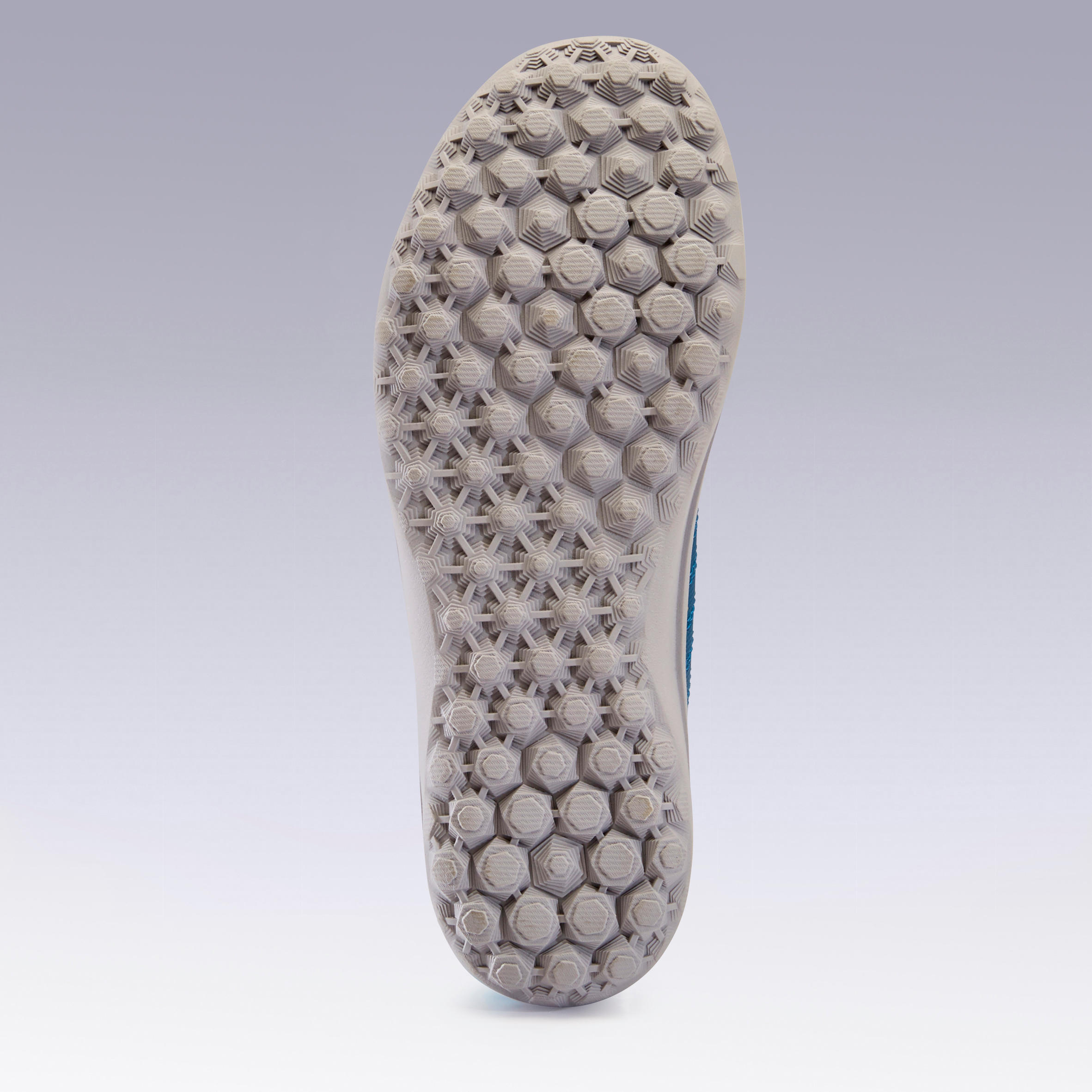 Бутсы футбольные детские на липучке (сороконожки) AGILITY 140 TF голубые KIPSTA