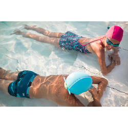 Gorro natación tela bebés azul turquesa - Decathlon