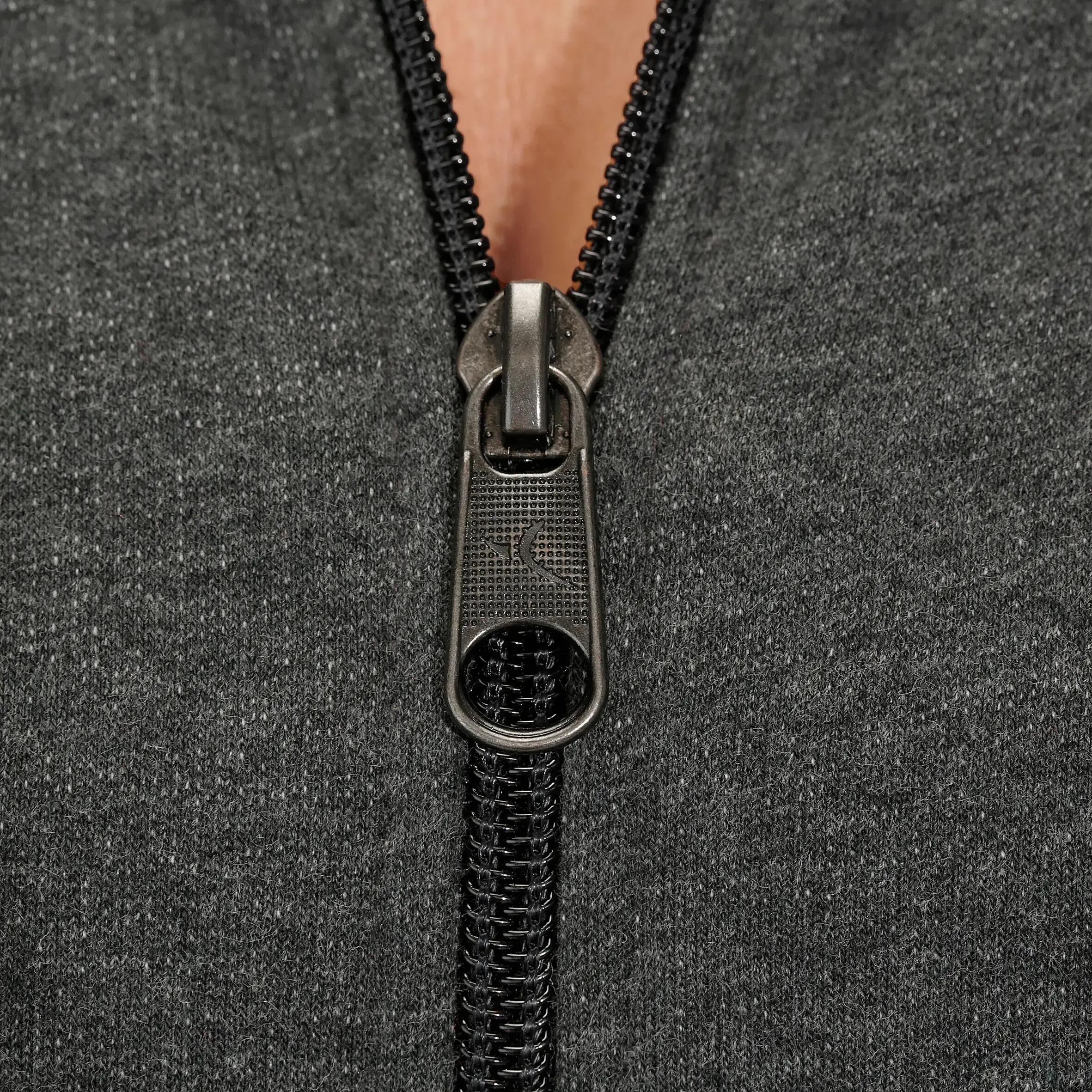 Women's Hoodless Gym & Pilates Jacket - Mottled Dark Grey 7/12